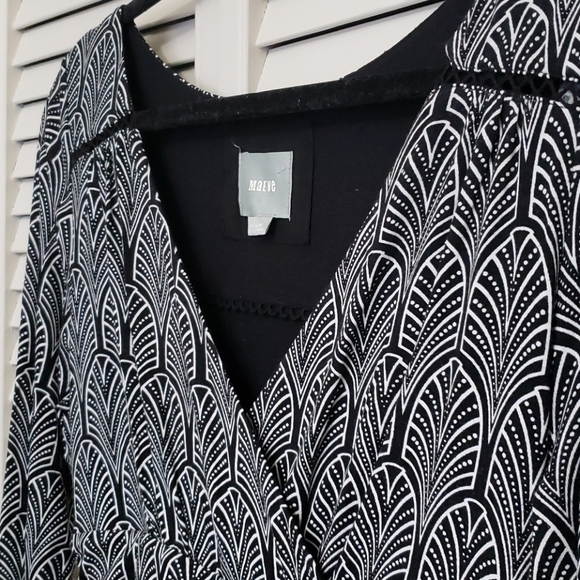 Maeve Anthropologie Faux Wrap Dress, Sz M - Picture 4 of 8